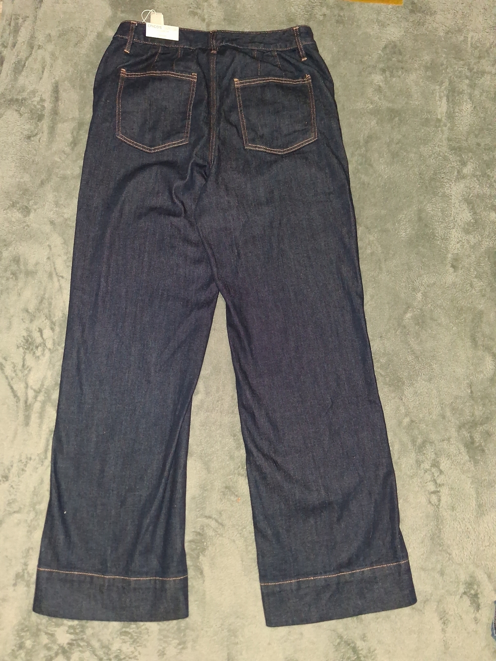 Chico's Womens Dark Indigo Jeans 10r Or 1.5 Wide Leg NWT - Picture 7 of 9